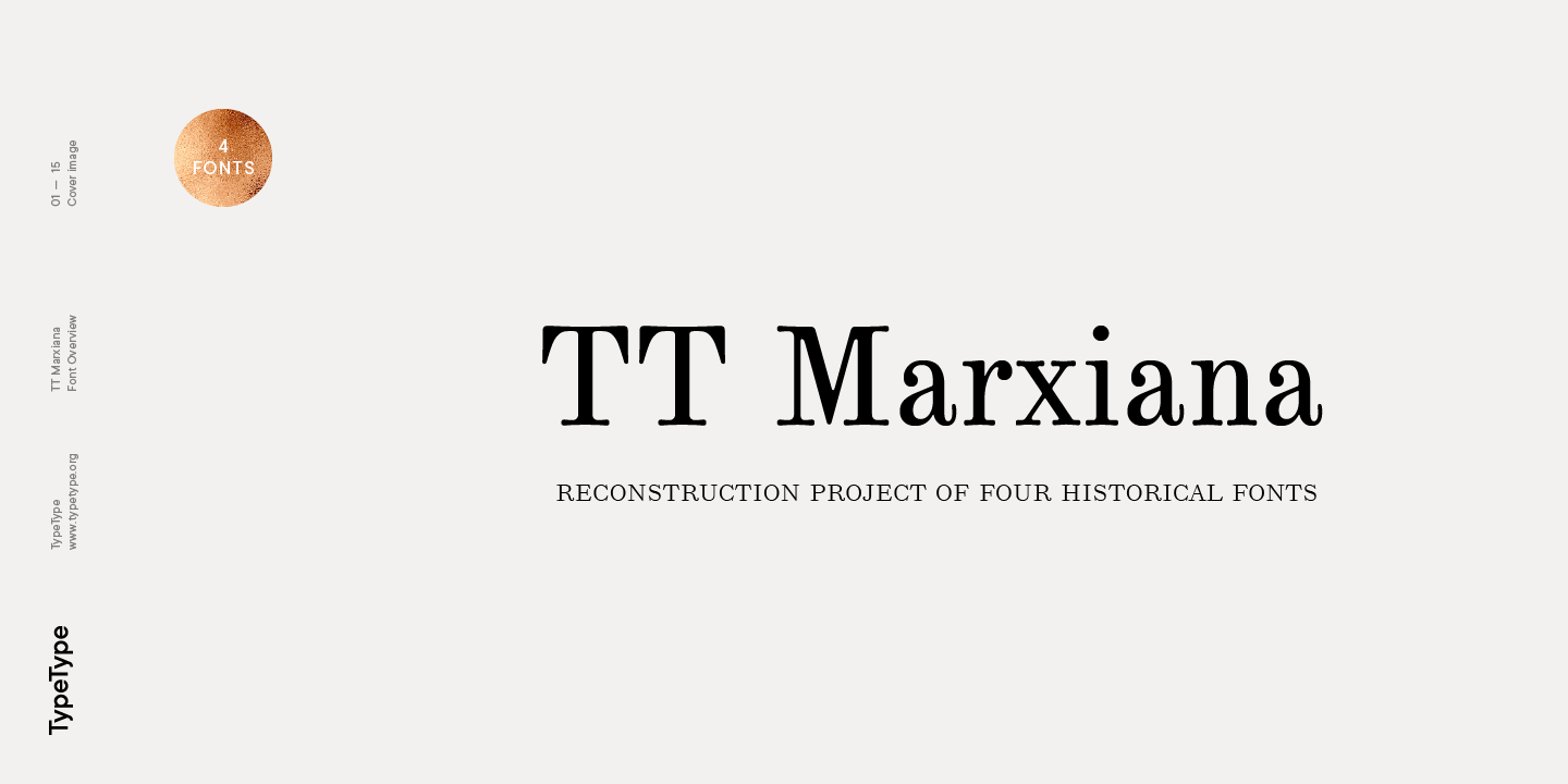 Beispiel einer TT Marxiana-Schriftart #16
